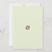 Tropische aquamarine landschaftliche einladung (Rückseite)