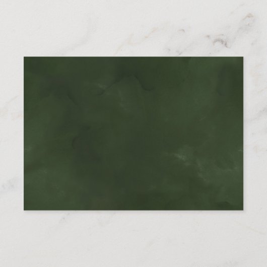 Tropische Aquarell-Blätter Hochzeitsfeiern Begleitkarte (Rückseite)