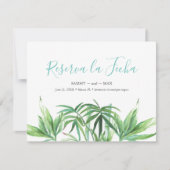 Tropische Aquarellbilder Save the Date (Vorderseite)