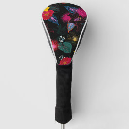 Tropische Aquarellblume Golf Headcover