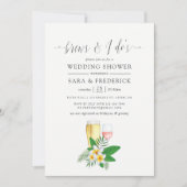 Tropische Aquarellbrauen vor dem I Einladung (Vorderseite)