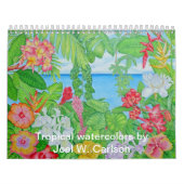 Tropische Aquarelle Kalender (Titelbild)