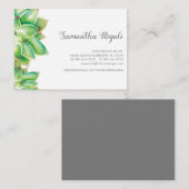 Tropische Aquarellenkarte Begleitkarte (Vorne/Hinten)