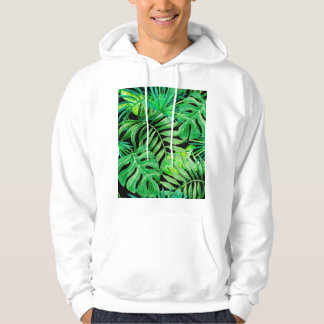 Tropische Aquarellfarben: Nahtlose Eleganz. Hoodie