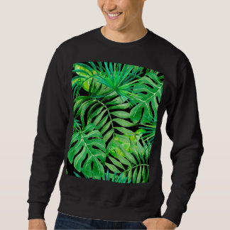 Tropische Aquarellfarben: Nahtlose Eleganz. Sweatshirt