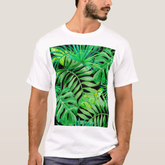 Tropische Aquarellfarben: Nahtlose Eleganz. T-Shirt