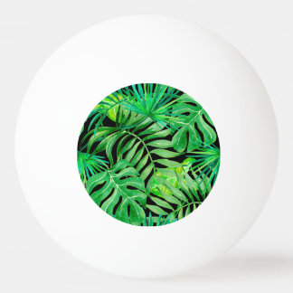 Tropische Aquarellfarben: Nahtlose Eleganz. Tischtennisball