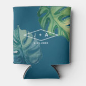 Tropische Aquarellfolien Dosenkühler (Vorderseite)