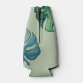 Tropische Aquarellfolien Flaschenkühler (Rückseite)