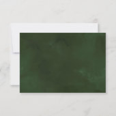 Tropische Aquarellfolien-RSVP-Karte RSVP Karte (Rückseite)