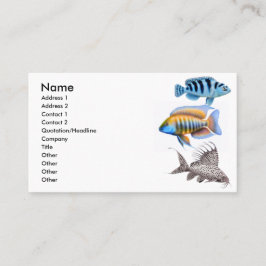 Tropische Aquarium-Fisch-Visitenkarte Visitenkarte