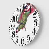 Tropische Ara-Papagei-Vogel-Mauer-Uhr Große Wanduhr (Winkel)