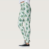 Tropische australische Fuchsschwanz-Palme Leggings (Links)