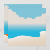 Tropische Baby-Duschen-Einladung des Einladung (Vorne/Hinten)