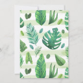 Tropische Babydusche Einladung Sommerlucht (Rückseite)