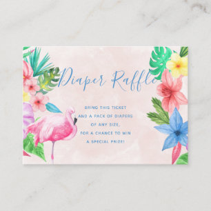 Tropische Babyduschkarte für eine Windelraffinerie Begleitkarte