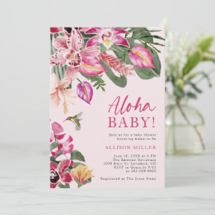 Tropische Babyparty Einladung