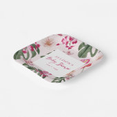 Tropische Babyparty Pappteller (Gewinkelt)