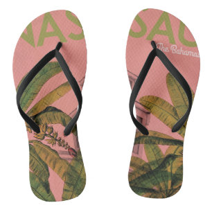 Tropische Bahamas-Flip-Flops Badesandalen