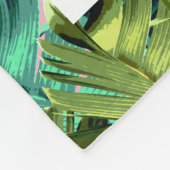 Tropische Banana-Blätter Sommer Staat des Geistes Fleecedecke (Ecke)