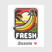 Tropische Banane Lebendig Fresh Decal Sticker (Blatt)