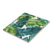 Tropische Banane verlässt ursprüngliches Muster Fliese (Seite)