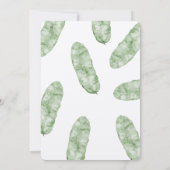 Tropische Bananen-Blätter Einladung (Rückseite)