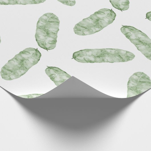 Tropische Bananen-Blätter Geschenkpapier (Ecke)