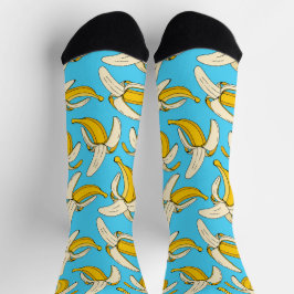 Tropische Bananenfruchtdruckfutter Gemustert Socken