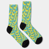Tropische Bananenhunde Niedlich Gemustert Socken (Rechts)