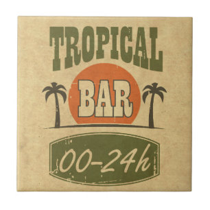 Tropische Bar Fliese