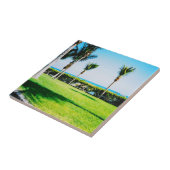 Tropische Baumkronen Fliese (Seite)