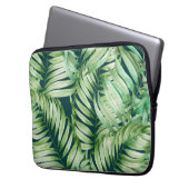 Tropische Baumkunst Laptopschutzhülle (Vorderseite Links)