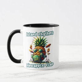 Tropische Beats Ananas Drummer Vibe Tasse