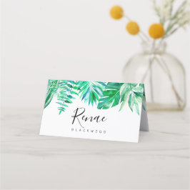 Tropische Begleitkarte, tropische Hochzeit Platzkarte