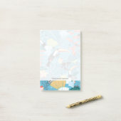 Tropische Beschaffenheit mit Toucans und Kolibris Post-it Klebezettel (Auf Schreibtisch)