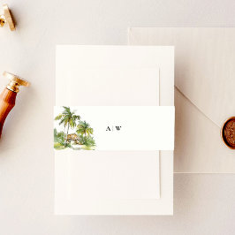 Tropische Bestimmung Einladungsbanderole