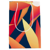 Tropische Bird-of-Paradise-Geschenktasche Mittlere Geschenktüte (Vorderseite)