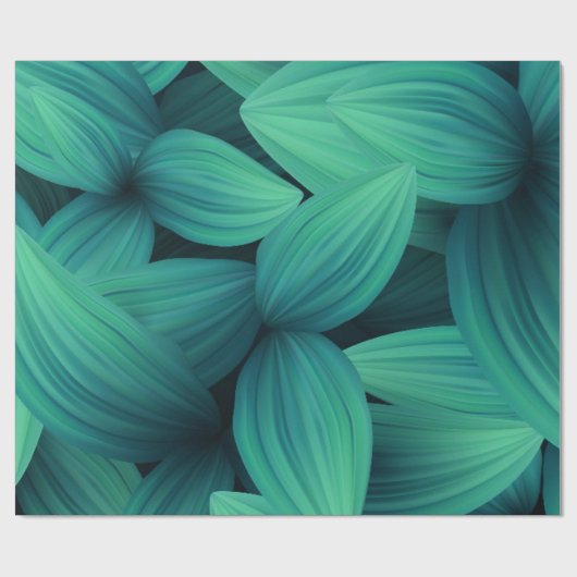 Tropische Blätter 11 Geschenkpapier (Flach)