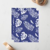 Tropische Blätter 15 Mitteilungskarte (Vorderseite/Rückseite Beispiel)