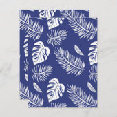 Tropische Blätter 15 Mitteilungskarte (Vorne/Hinten)