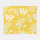 Tropische Blätter 16 Fleecedecke (Vorderseite (Horizontal))