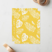 Tropische Blätter 16 Mitteilungskarte (Vorderseite/Rückseite Beispiel)