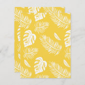 Tropische Blätter 16 Mitteilungskarte (Vorne/Hinten)