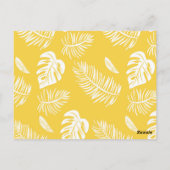 Tropische Blätter 16 Postkarte (Rückseite)