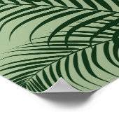 Tropische Blätter 1 Hellgrüne moderne Kunstdrucke Poster (Ecke)