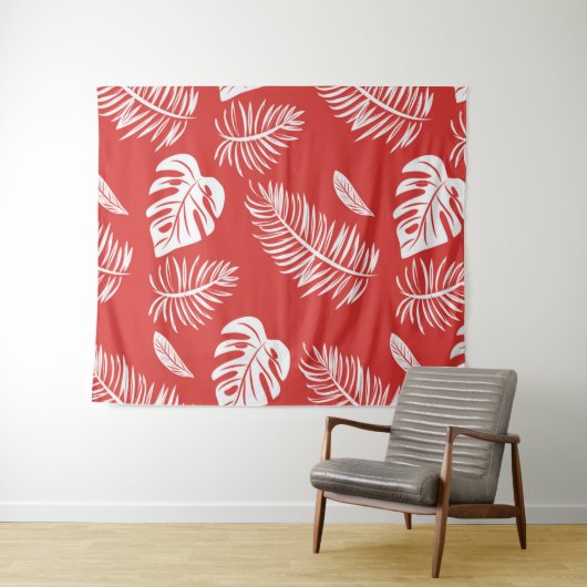 Tropische Blätter 20 Wandteppich (Beispiel (Horizontal))