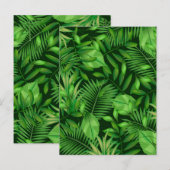 Tropische Blätter 3 Postkarte (Vorne/Hinten)