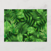 Tropische Blätter 3 Postkarte (Rückseite)