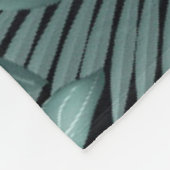 Tropische Blätter 4 Fleecedecke (Ecke)